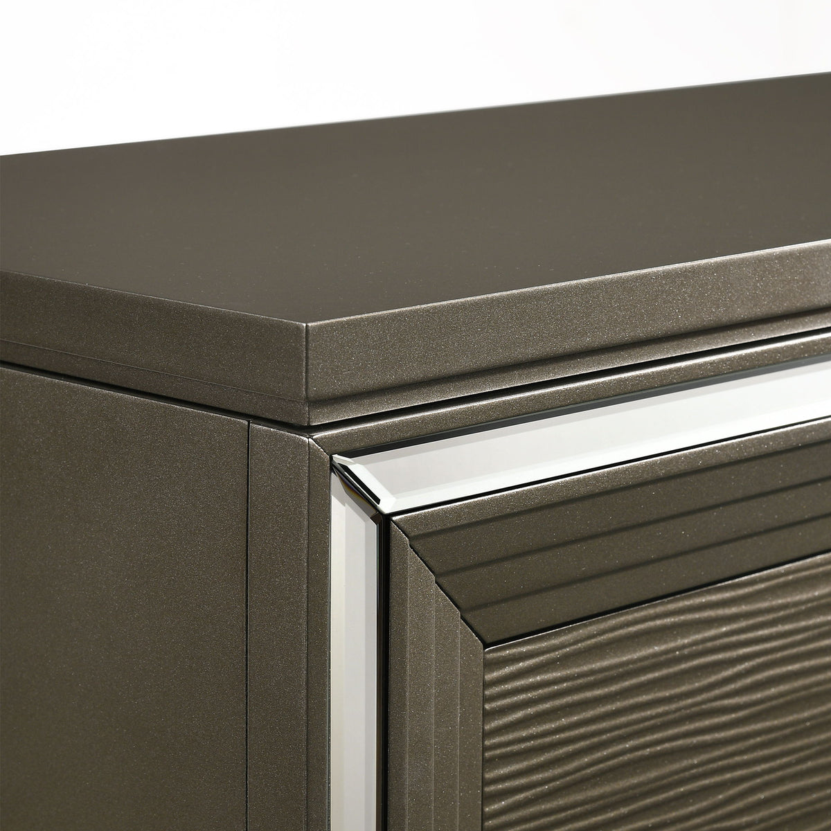 Twenty Nine 5-Drawer Flip-Top Chest in Dark Gray by Elements International, view 17