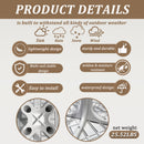 4 Piece Set Of Modern Color Block Designed Single Chairs With Long Table