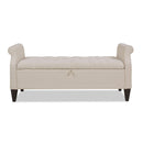 Jacqueline - Tufted Roll Arm Storage Bench