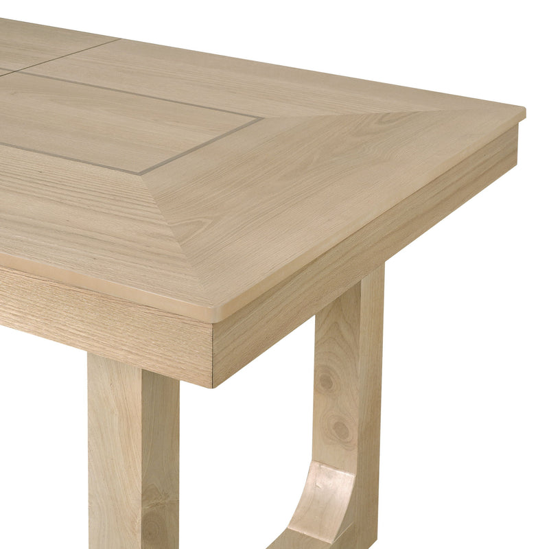 Farmhouse Wooden Kitchen Table With Removable Leaf