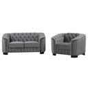 Upholstered 3 Piece Sofa Set With Legs