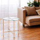 Veises - End Table - Champagne - Atlantic Fine Furniture Inc