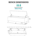 Shandra - Tufted Top Soft Close Storage Bench