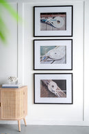 Rope Wall Art With Frame, Wall Decor For Living Room (Set of 3) - White / Black