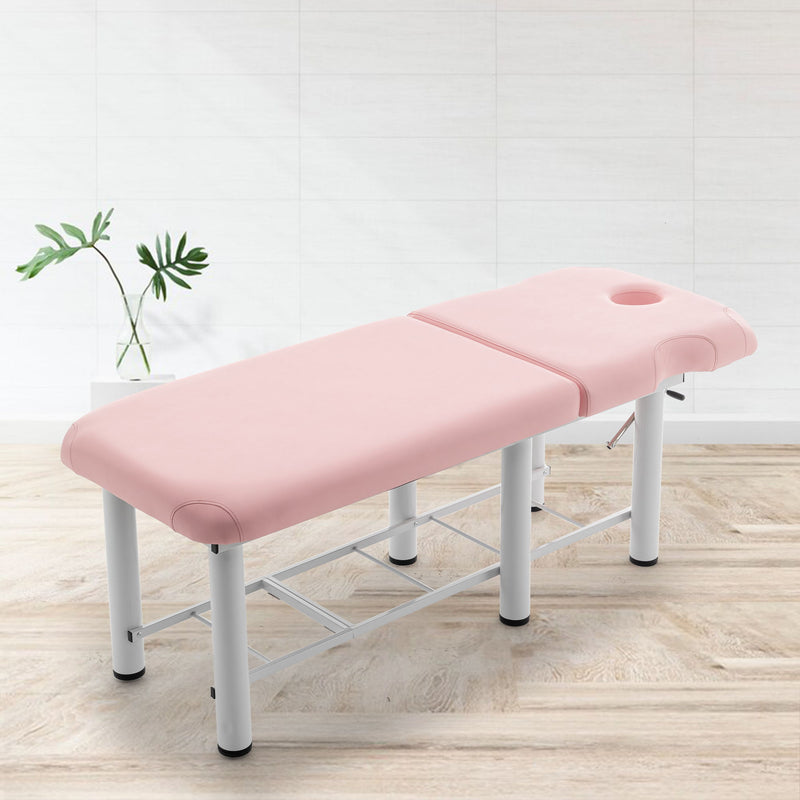 Professioanl Massage Table, Backrest Adjustable, Removable Headrest, Bottom Shelf Storage, Memory Foam Layer Salon Bed