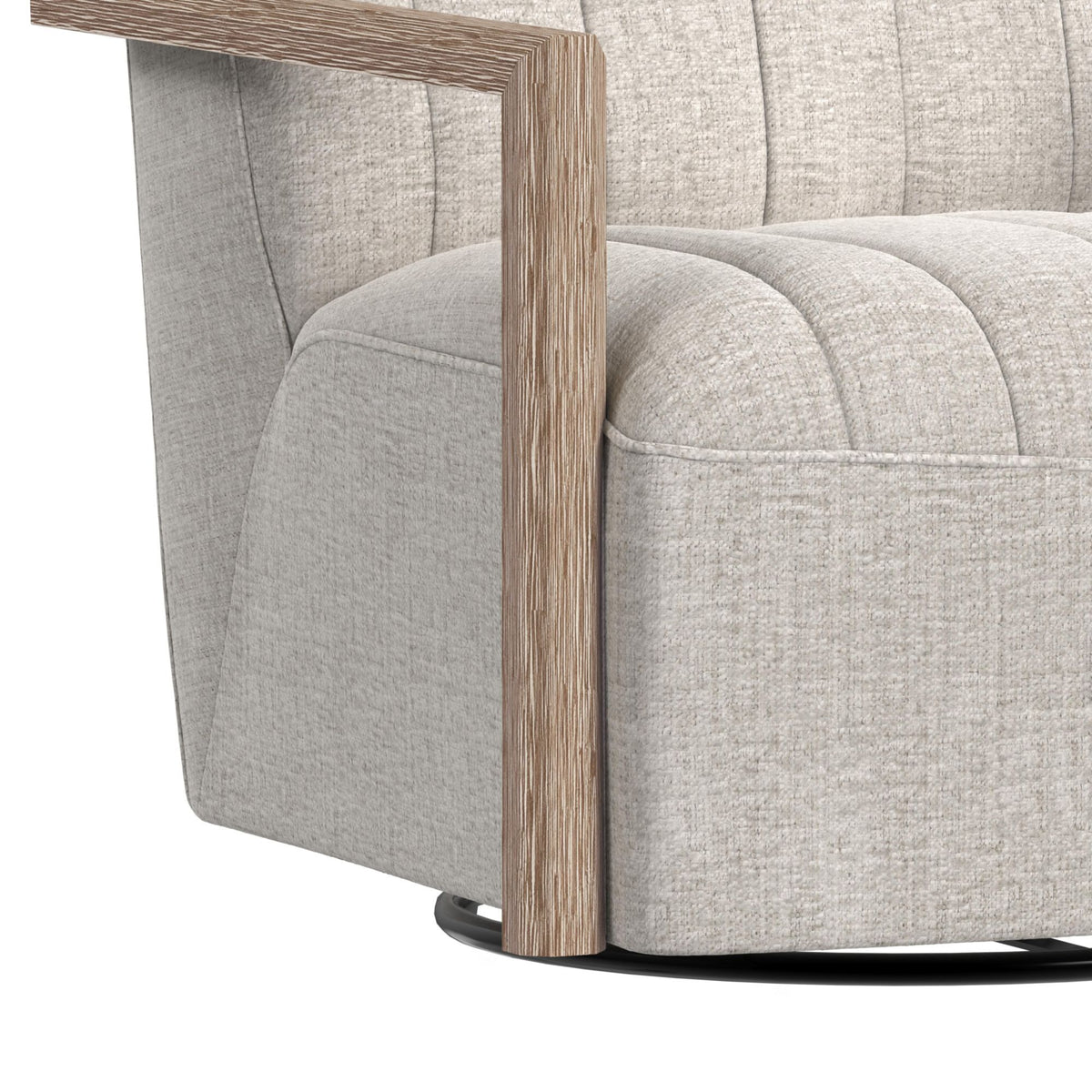 Blaze Swivel Chair in Beige by Elements International, view 7
