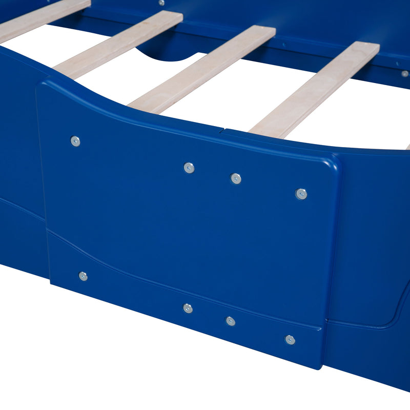 Race Car Shaped Platform Bed & Wheels