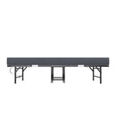 Twin Folding Bed With Memory Foam Mattress Portable Rollaway Bed Sturdy Metal Frame - Brushed Nickel