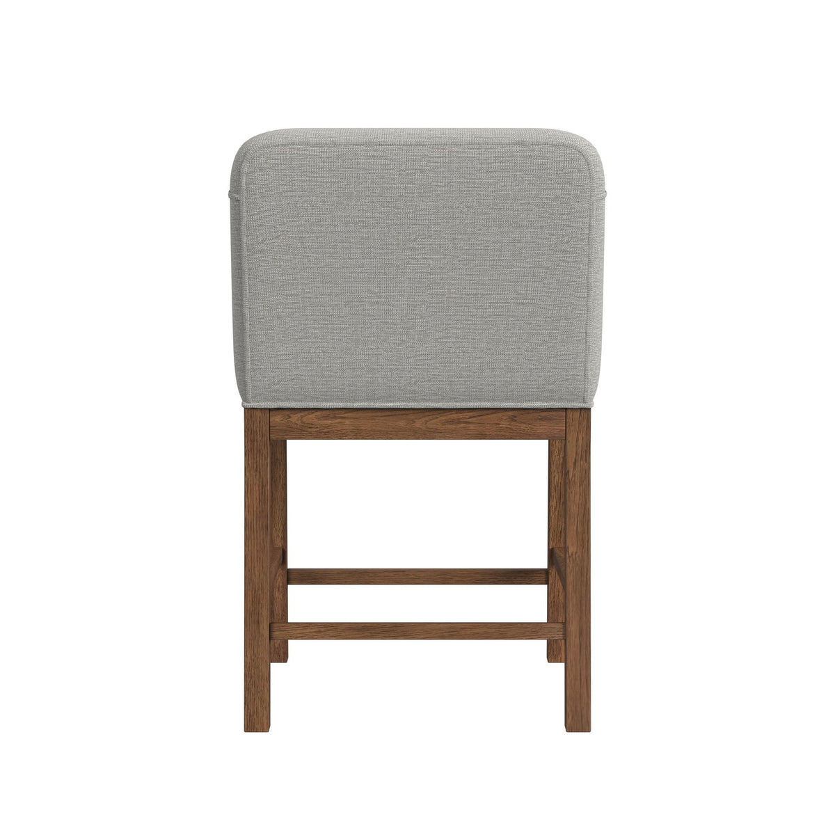 Glinda Upholstered Fabric Counter Chair (Set of 2) in Brown / Light Gray by Elements International, view 6