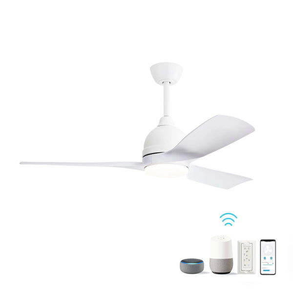 Modern Ceiling Fan 6 Speed Remote Control Dimmable Reversible DC Motor With Light And Smart App Control