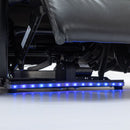 Power Recliner Theater Chair With Cooling Cup Holder, Bluetooth Speaker, LED Lights, USB Ports