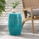 12" Outdoor Lace Cut Side Table