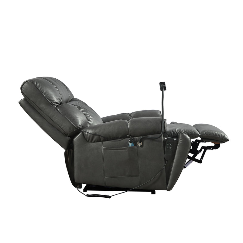 Recliner Chair With Phone Holder, Electric Power Lift Recliner Chair With 2 Motors Massage And Heat For Elderly, 3 Positions, 2 Side Pockets, Cup Holders