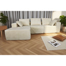 Corner Combination Sofa Sectional Couch With Soft Plush Fabric