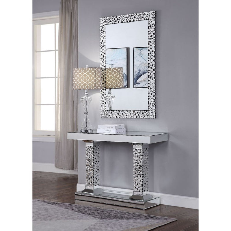 Kachina - Accent Table - Mirrored & Faux Gems - Atlantic Fine Furniture Inc