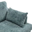 Chenille 2 Seater Sofa With LED Light, USB Charging Port, And Storage Bag