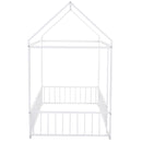 Metal Bed House Bed Frame With Fence