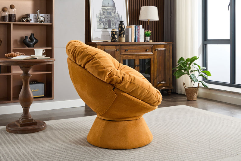 Oversized Swivel Accent Chair, 360 Swivel Barrel Chair, Papasan Chair For Living Room Bedroom