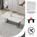 Table and chair set, modern and minimalist dining table. Imitation marble glass sticker desktop, stainless steel legs, stable and beautiful. Comfortable PU seats. DT-69
