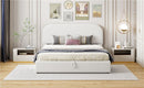 Upholstered Platform Bed With Hydraulic Storage System