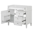 Bathroom Vanity Without Top Sink, Modern Bathroom Storage Cabinet With 2 Drawers And A Tip-Out Drawer