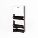 Modern Freestanding Shoe Storage Cabinet With 3 Flip Drawers