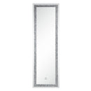 Noralie - 60" Floor Mirror With LED - Mirrored & Faux Diamonds