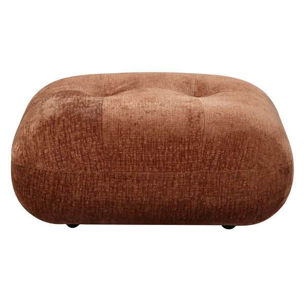 Carrick - Ottoman - Rust Brown Chenille