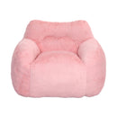 Beanbag Sofa Chair With Armrests Stuffed High Density Foam