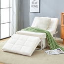 Modern Convertible Sofa Bed 4 In 1 Folding Ottoman Sleeper With Adjustable Backrest