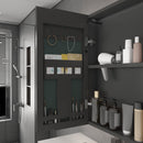 Aluminium Medicine Cabinet Mirror With LED Light And Defogging Function - Gray
