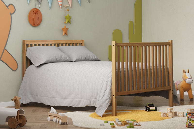 Crib 5 In 1 Convertible, Converts From Baby Crib To Toddler Bed, Fits Standard Full Size Crib Mattress