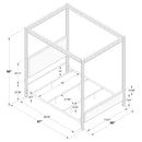 Zimmerlee - Metal Canopy Bed