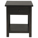Payne - 1 Drawers Wood End Table with Shelf