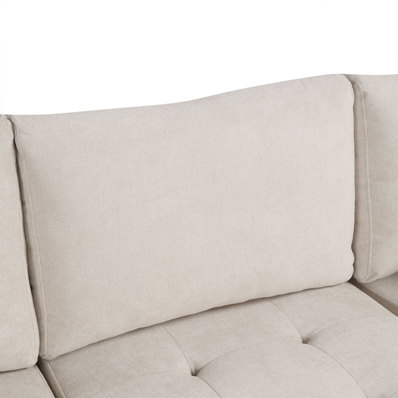 Oversized Sectional Sofa U-Shaped Sofa Couch Pull-Out Sofa Bed With Two Throw Pillows For Living Room