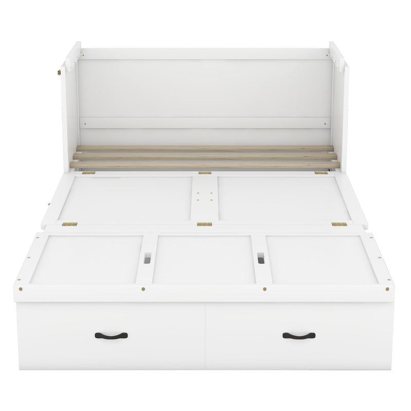 Murphy Bed With USB Port And A Large Drawer