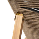 Catania - Outdoor Rope Chaise Lounge (Set of 2) - Teak / Beige