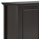 Amherst - Wide 3 Door Storage Cabinet - Hickory Brown