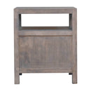 Acid - 2 Drawer Open Bedside Table - Gray Ash