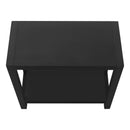 Accent Side Table, Narrow, Small, 2 Tier, Contemporary And Modern