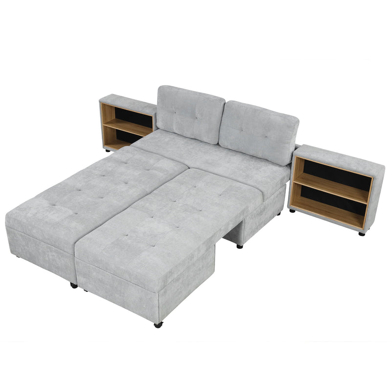 Versatile Modular Free-Combined Sofa With 2 Storage Racks