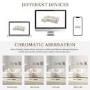 Modular Sectional With Deep And Wide Seat, Cloud Couch Set With Double Cushions Sofa With Movable Ottoman