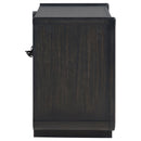 Leandro - 2-Drawer LED Nightstand With USB - Burnished Black