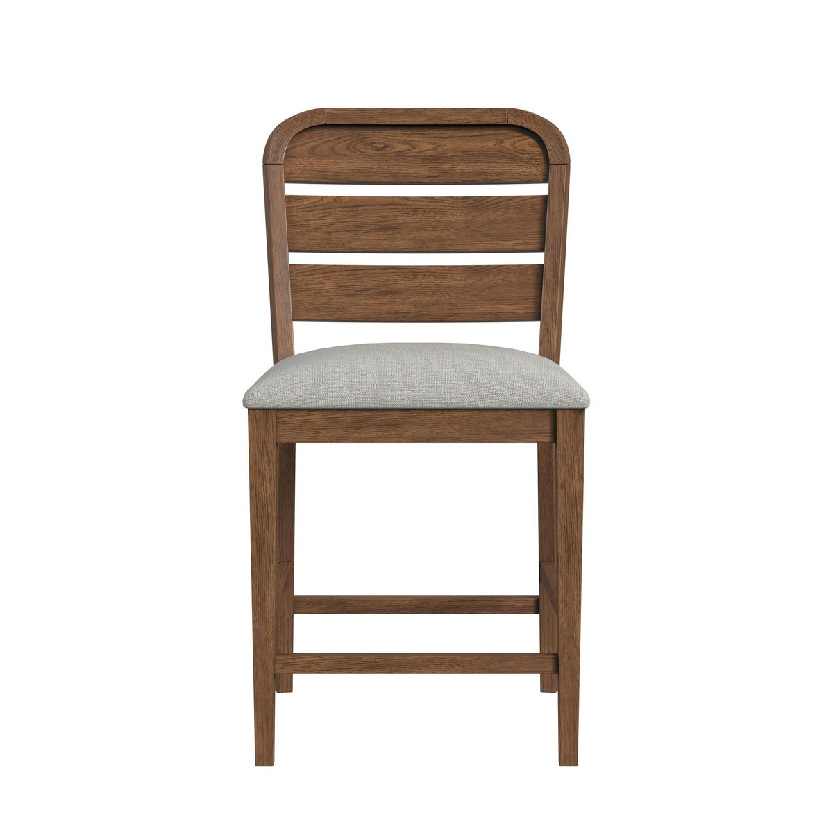 Glinda Fabric Counter Chair (Set of 2) in Brown / Light Gray by Elements International, view 6