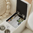 Modern U-Shaped Sectional Sofa Bed With Storage