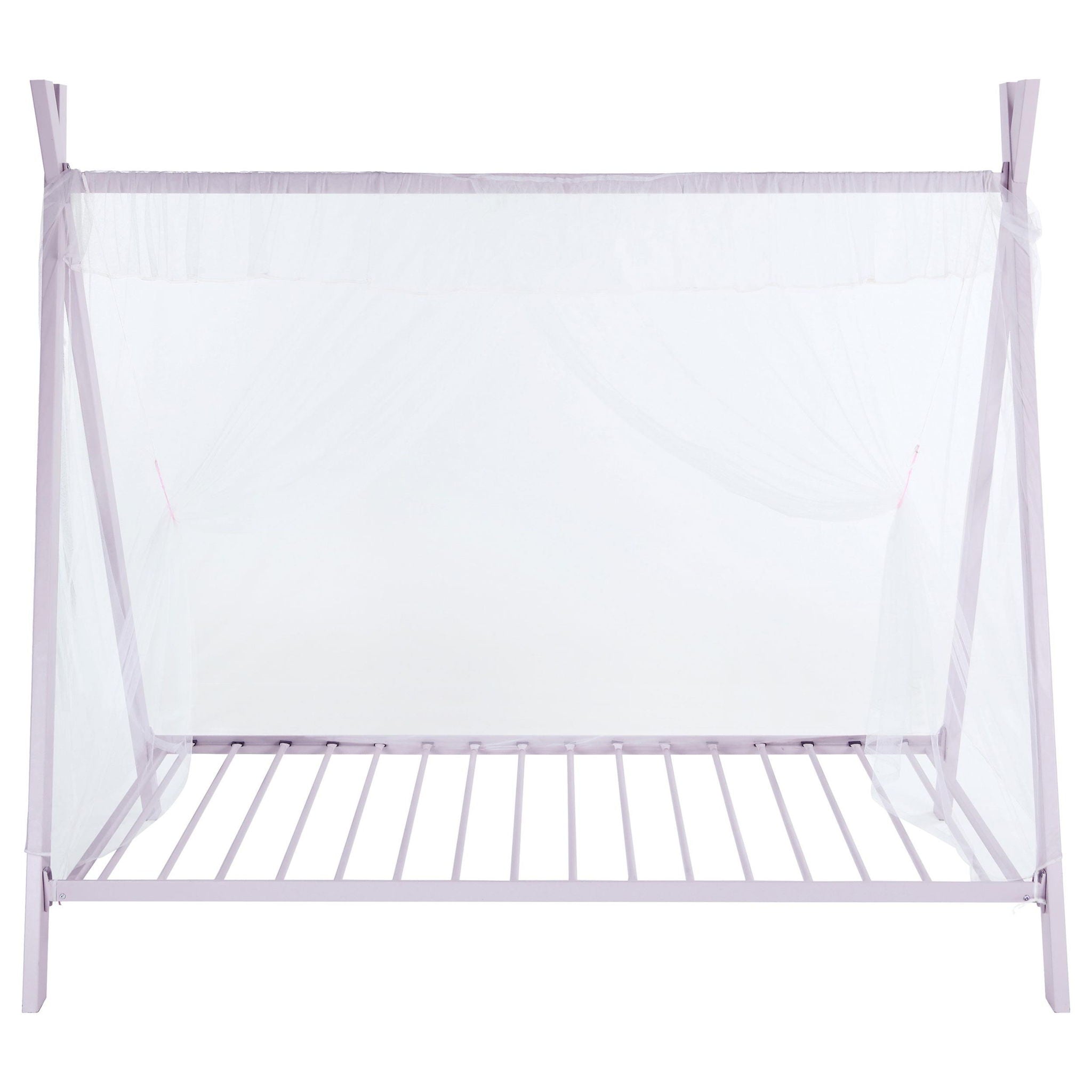 Fultonville Metal Twin Tent Bed Pink