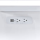 Jacey - Complete Vanity With Lightbulbs - Glossy White