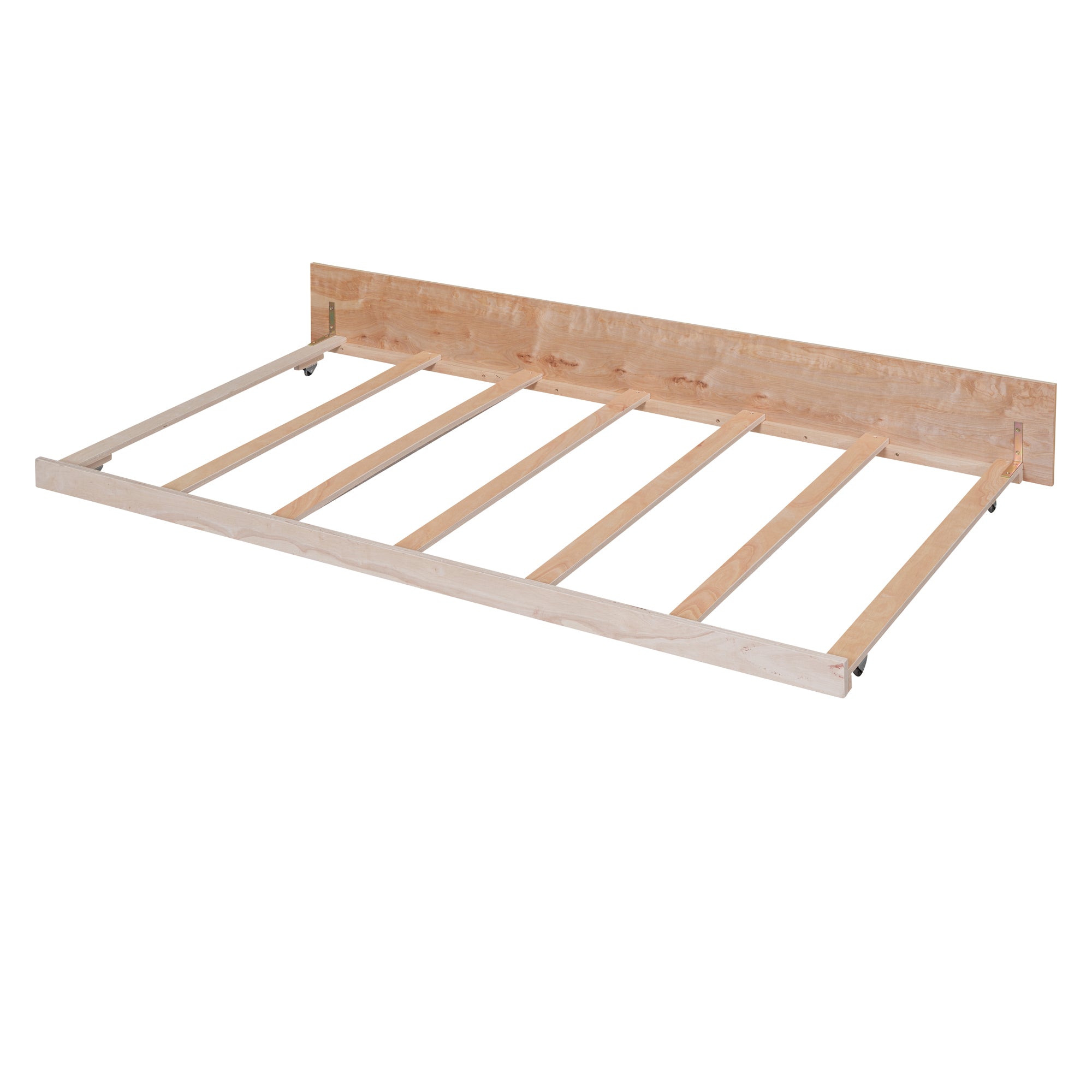 Full Size Wooden House Bed with Twin Size Trundle, Natural - Atlantic Fine Furniture Melbourne FL