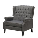Dunham - Contemporary Fabric Tufted Oversized Pushback Recliner