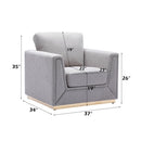 Valin - Chair - Gray Linen